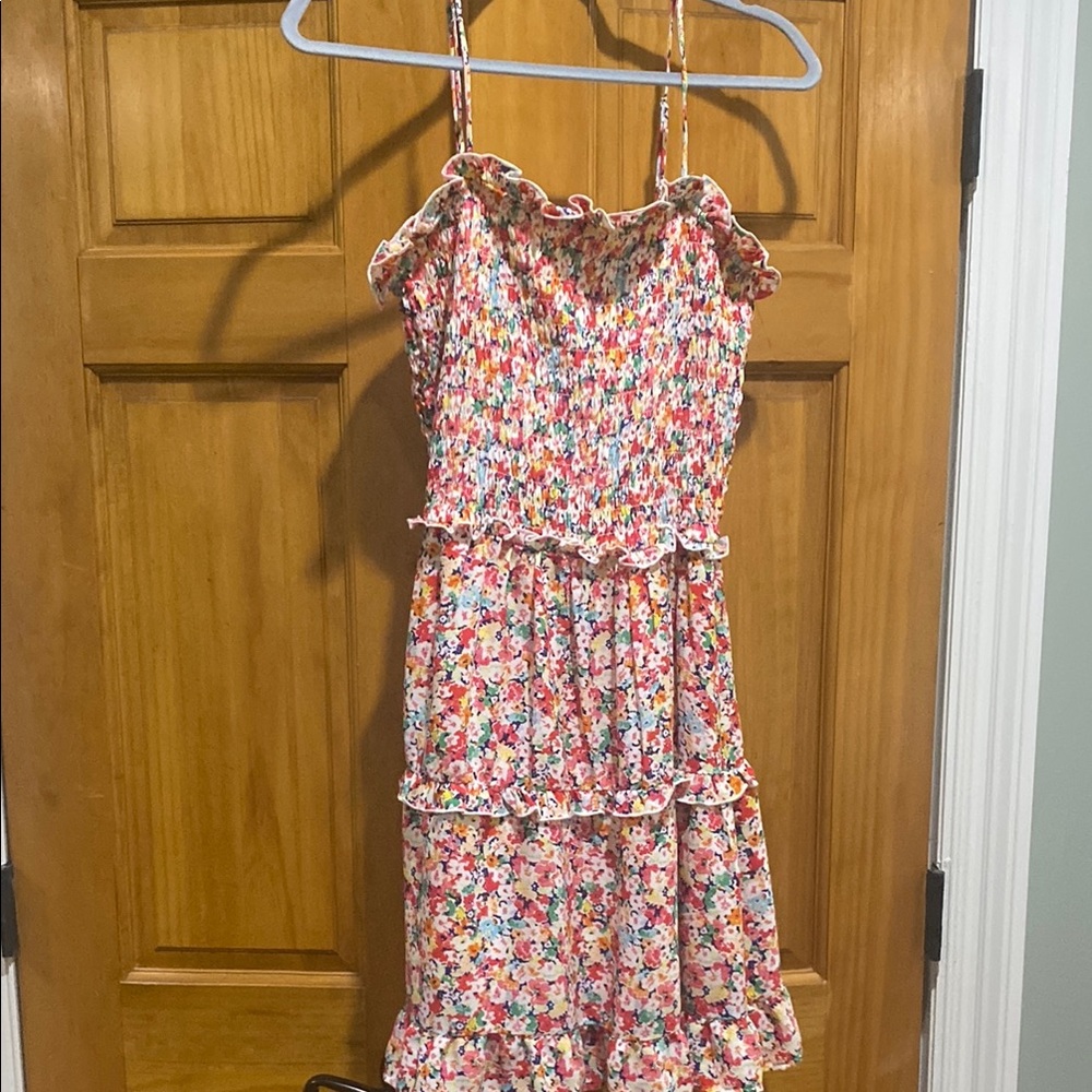 Multi Color Sleeveless Sundress with Spaghetti Straps